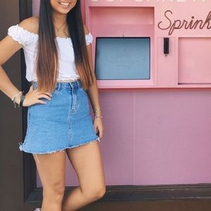 Brandy Melville jean skirt